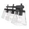 Z-Lite Lauren Vanity, 3-Light, 22 In.W x 6.5 In.L x 8.5 In.H, Matte Black/Clear 819-3V-MB - alternate 2